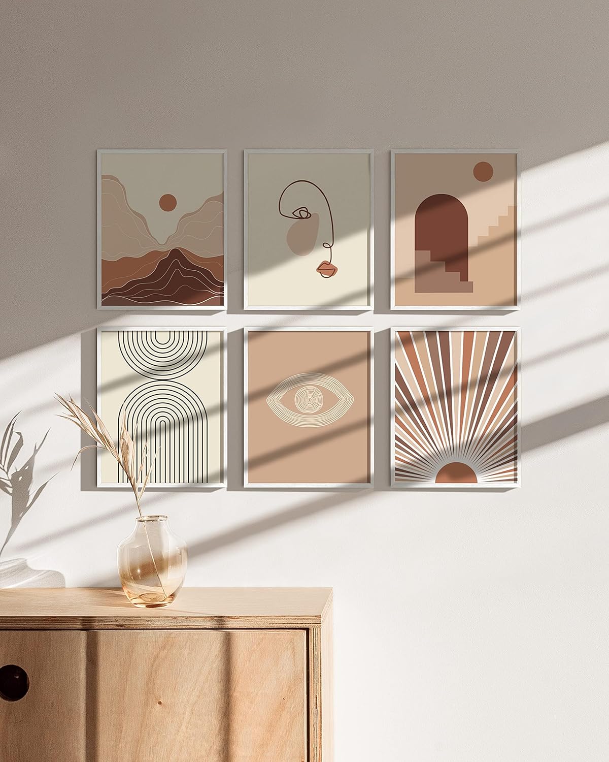 HAUS AND HUES Standalone White Oak Frames Set of 9-8x10