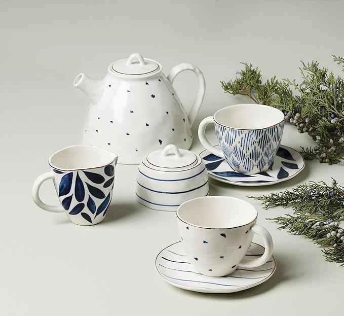 Lenox 893764 Blue Bay 9-Piece Tea Set