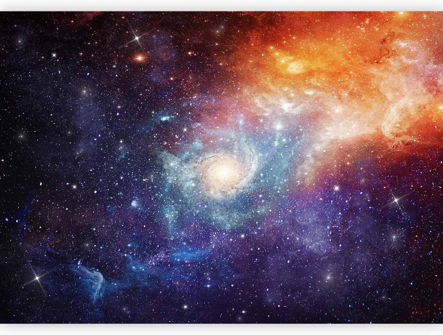 artgeist Wall Mural Cosmos Galaxy 77x55 in - Peel and Stick Self-Adhesive Wallpaper Removable Large Sticker Foil Wall Decor Print Picture Image Design f-C-0101-a-a