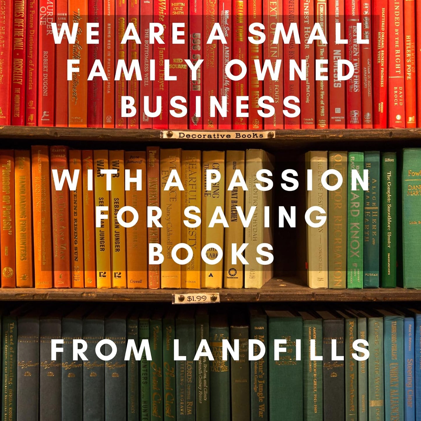 Curated Decorative Books Hardcover Décor Books for Home Décor, Choose Color, Interior Design, Office, Wedding Display, Instant Library, or Staging (Green, Half Foot)