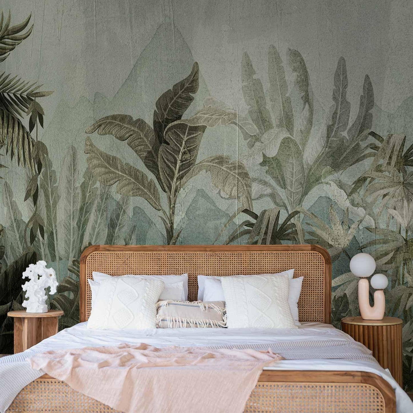 artgeist Wall Mural Leaves 79x55 in - XXL Non-Woven Wallpaper Fleece Wall Decor Photo Print Picture Image Design Nature Botanical Plants Palm Abstract b-C-0854-a-a