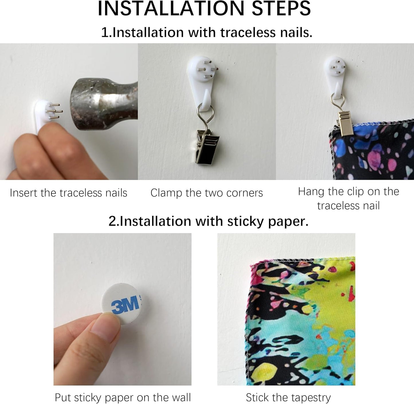 OSVINO Blacklight Halloween Castle Tapestry 59"x51" Pumpkins Bats Crosses Backdrop Bedroom Aesthetic Hippie Room Decor Glow in The Dark Wall Poster for Halloween Easter