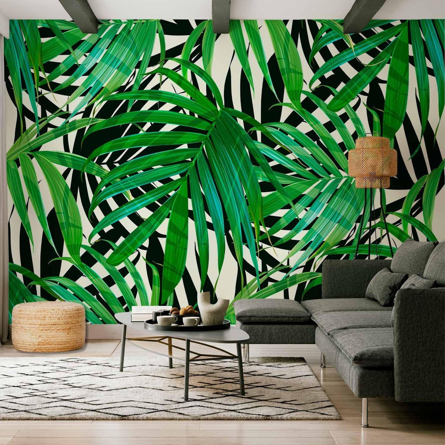 artgeist Wall Mural Tropical 138"x101" XXL Peel and Stick Self-Adhesive Wallpaper Removable Large Sticker Foil Wall Decor Print Picture Image Design b-B-0280-a-a
