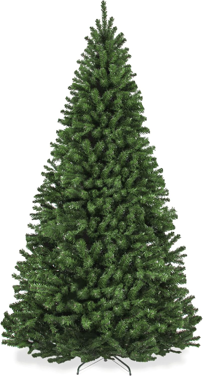 Best Choice Products Artificial Christmas Tree, 6ft Premium Unlit Realistic Spruce Holiday Décor w/Dense Branches, Easy Assembly, Metal Base