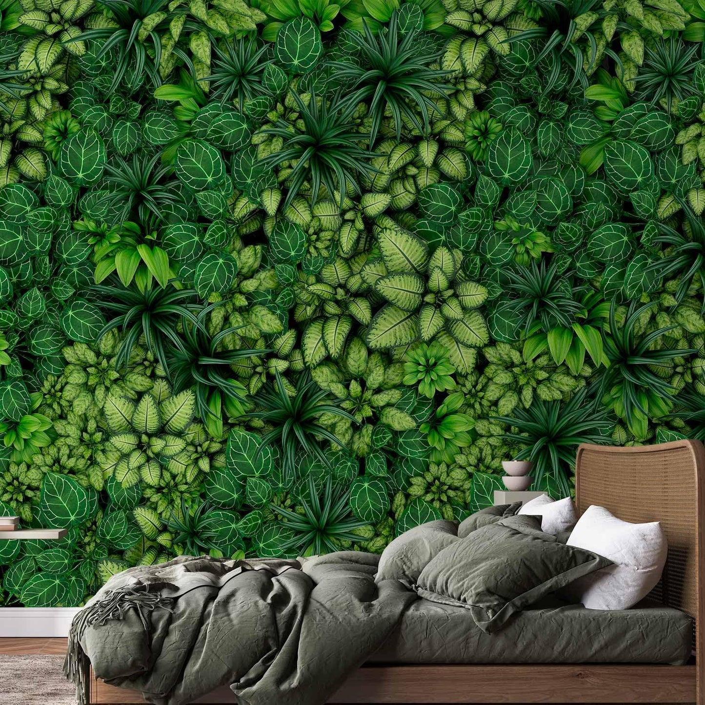 artgeist Premium Wall Mural Plants 138x101 in - XXL Non-Woven Wallpaper Fleece Wall Decor Photo Print Picture Image Design Nature Botanics Tropical Leaves b-B-0601-a-a