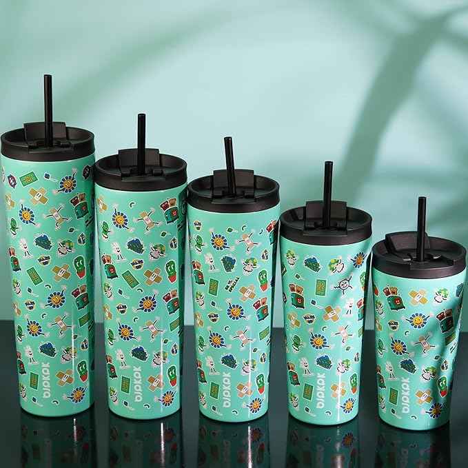 BJPKPK 34oz Insulated Tumbler With lid And Straw Stainless Steel Tumblers Travel Coffee Mug Reusable Thermal Cup,Unicorns