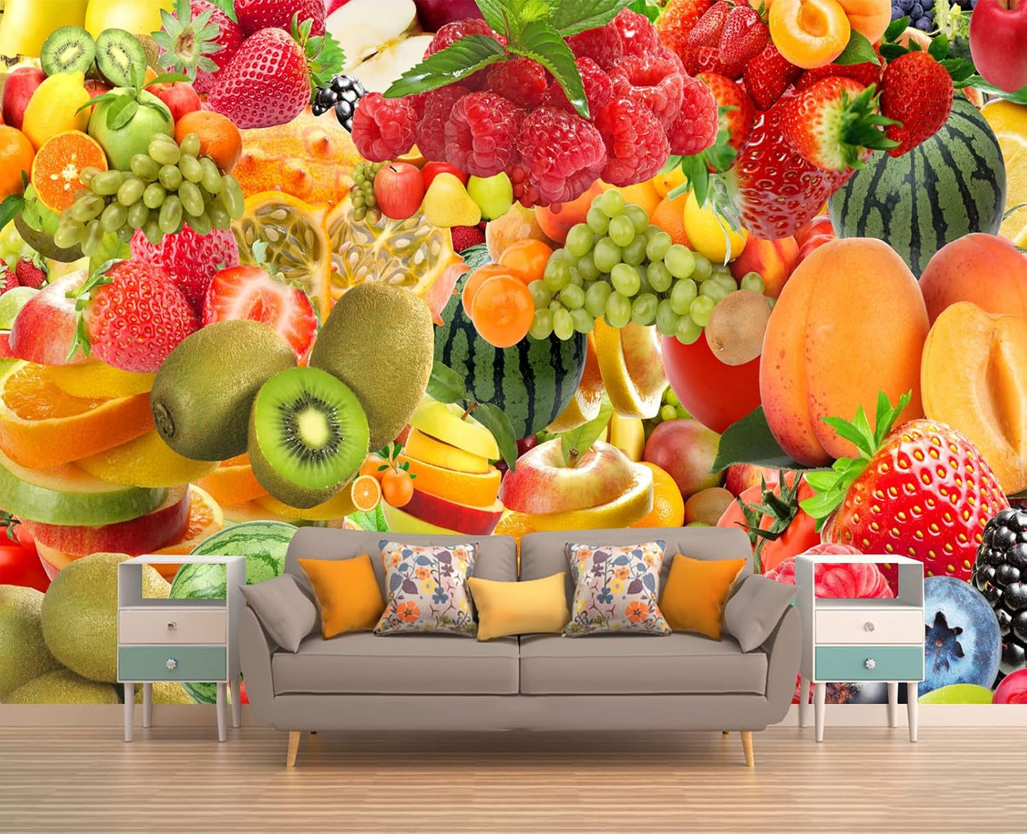 Fruit Cocktail Wall Mural Wallpaper 103" x 69"