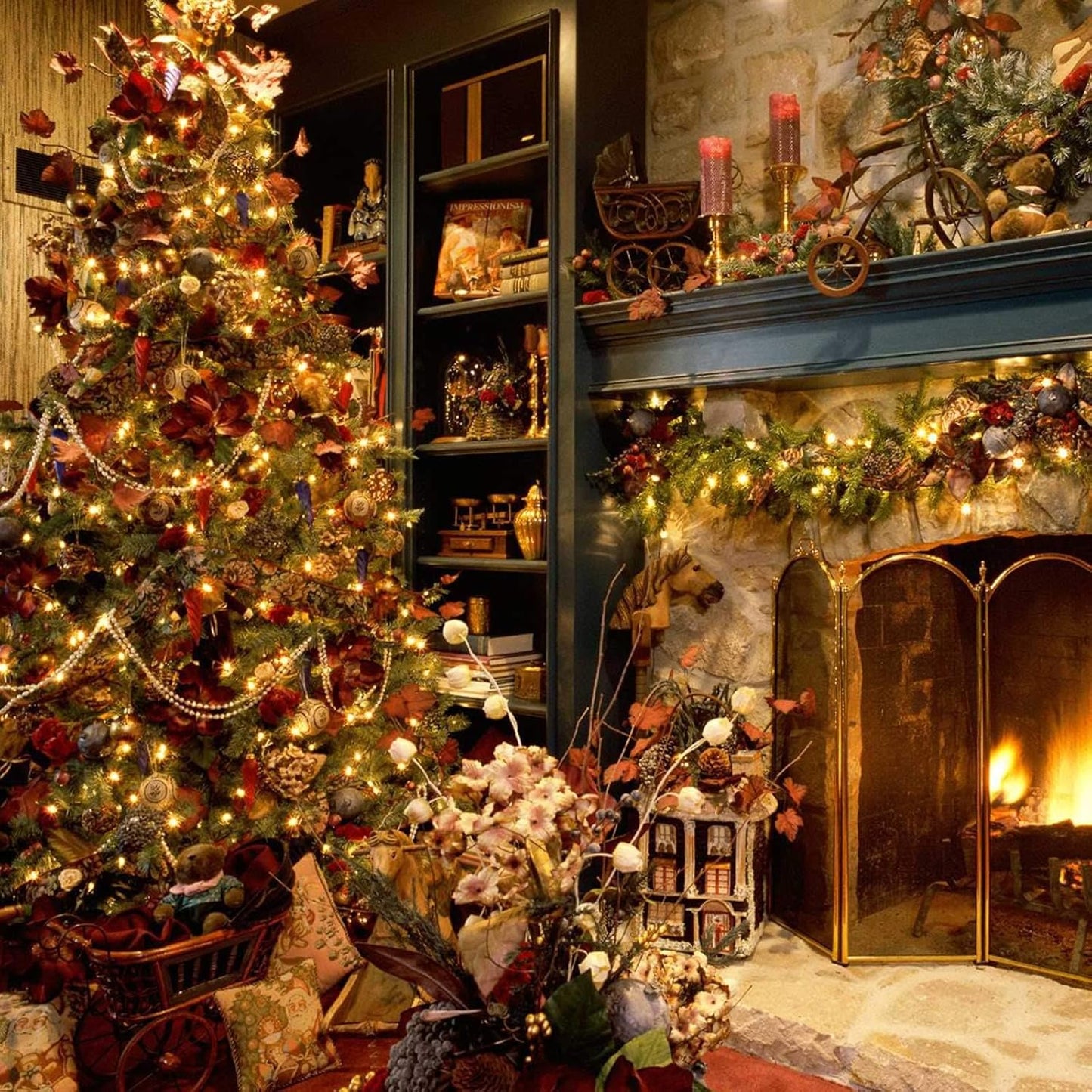 Christmas Led Mini String Lights, 67 Feet 200 LED Outdoor Mini Christmas Lights, Waterproof String Lights Plug in for Tree Wreath Garland Holiday Commercial Decorations, Warm White