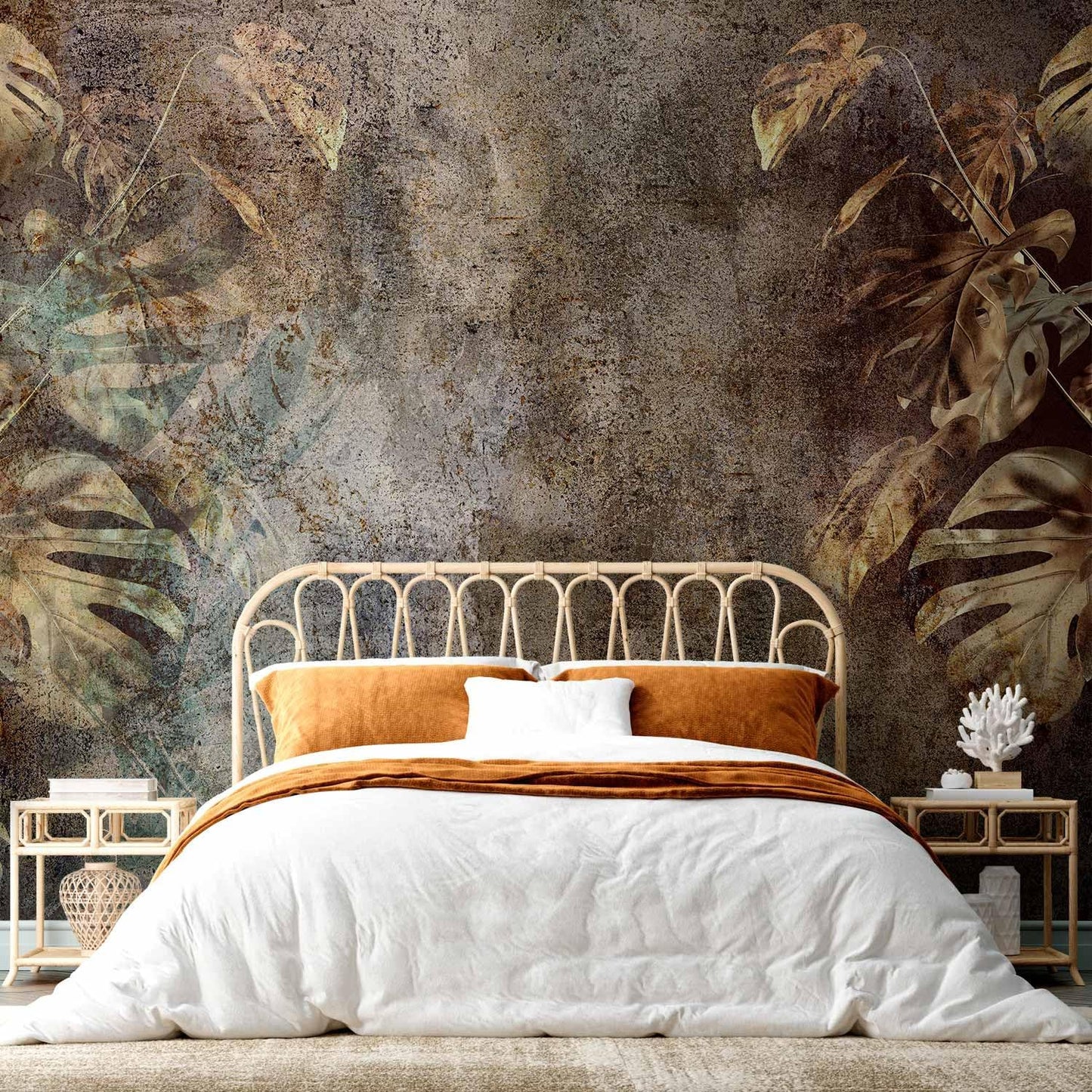 artgeist Premium Wall Mural Monstera 177x124 in - Non-Woven Wallpaper Fleece Wall Decor Photo Print Picture Image Design Nature Botanical Abstract Plants b-C-0859-a-a