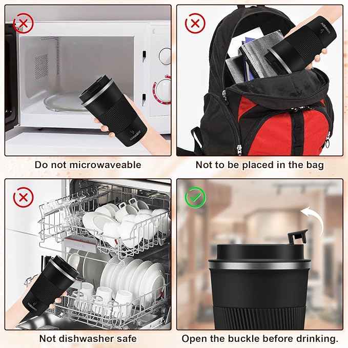 MOMSIV 17oz Travel Mug, Insulated Coffee Cup with Leakproof Lid, Vacuum Stainless Steel Double Walled Reusable Tumbler for Hot and Cold Water Coffee and Tea In Travel and Car
