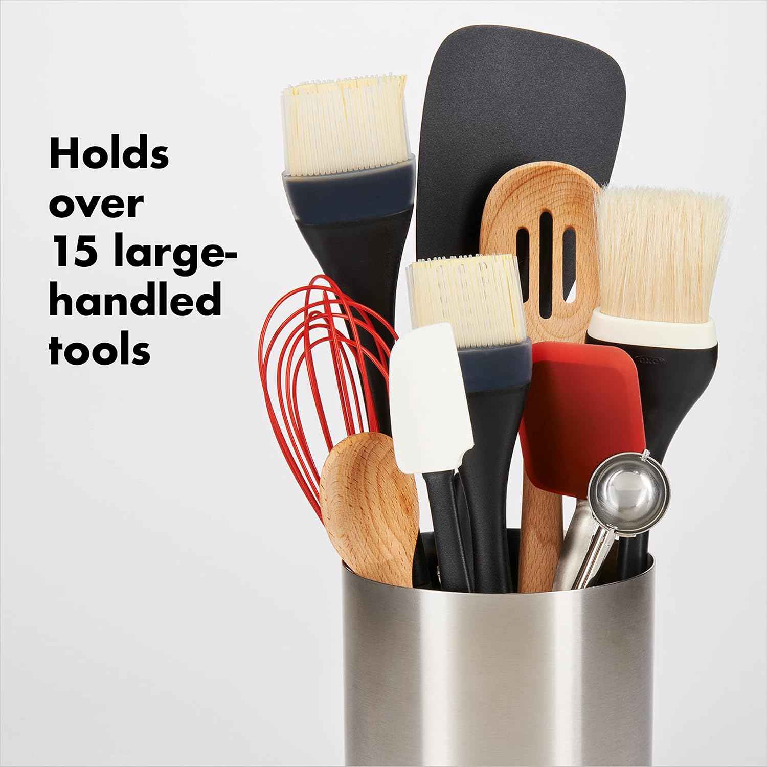 OXO Good Grips Stainless Steel Rotating Utensil Holder