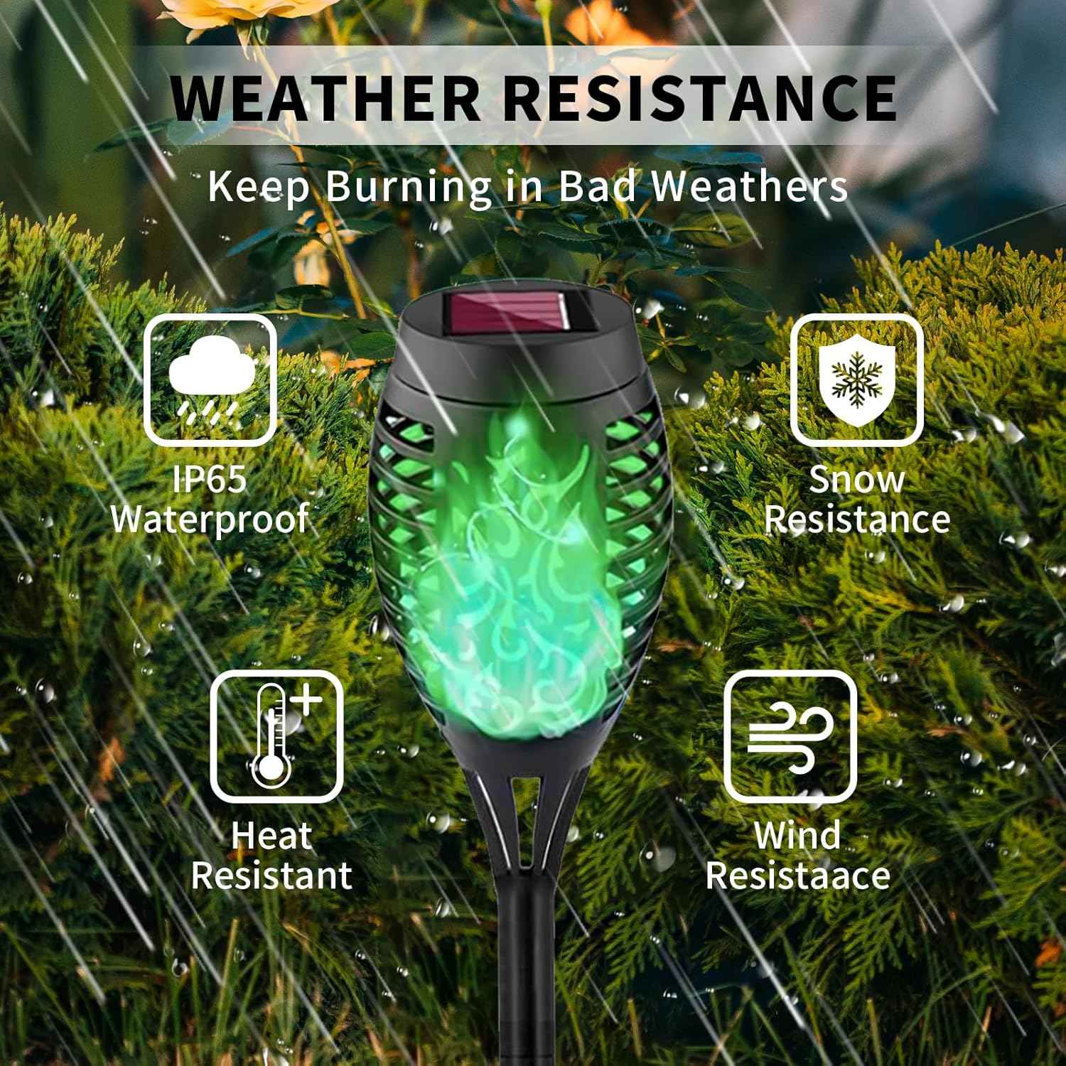 Swingers Solar Lights Outdoor,Halloween Solar Torch Lights with Flickering Flame,Waterproof Outdoor Garden Lights for Outside Patio Pathway Yard Decorations(12, Green)