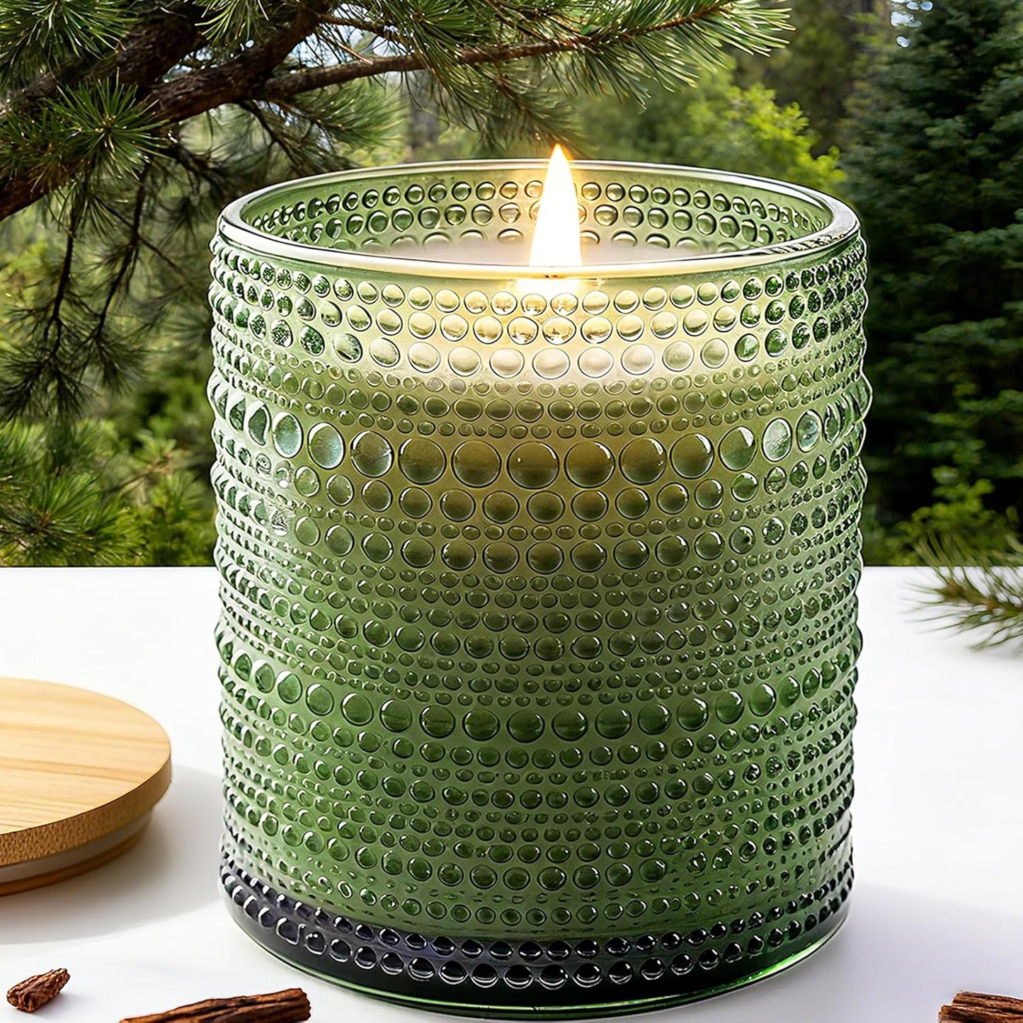 Balsam Cedar Scented Candles for Home, Soy Scented Candle for Home Large Jar Candle, Aromatherapy Candle Over 60 Hours Christmas Candles Ideal Holiday Gift