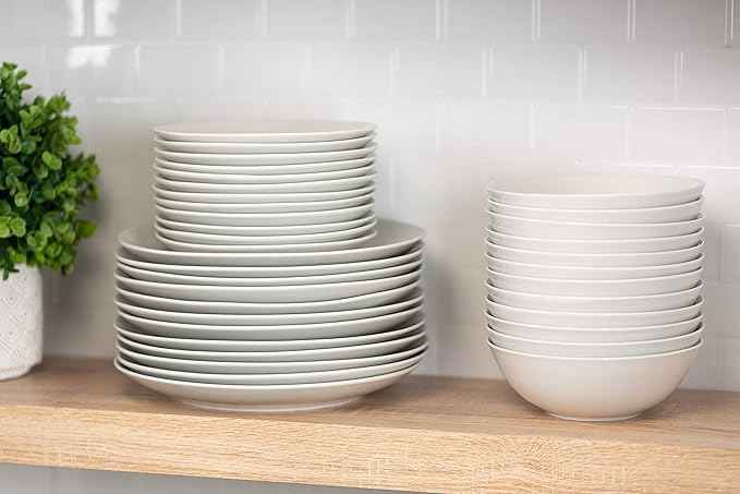 10 Strawberry Street 7" Catering Coupe Cereal Bowl, Set of 12,White