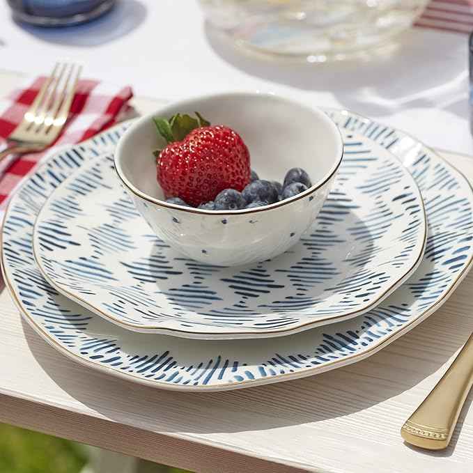 Lenox Blue Bay 12-Piece Dessert Set, 10.30 LB