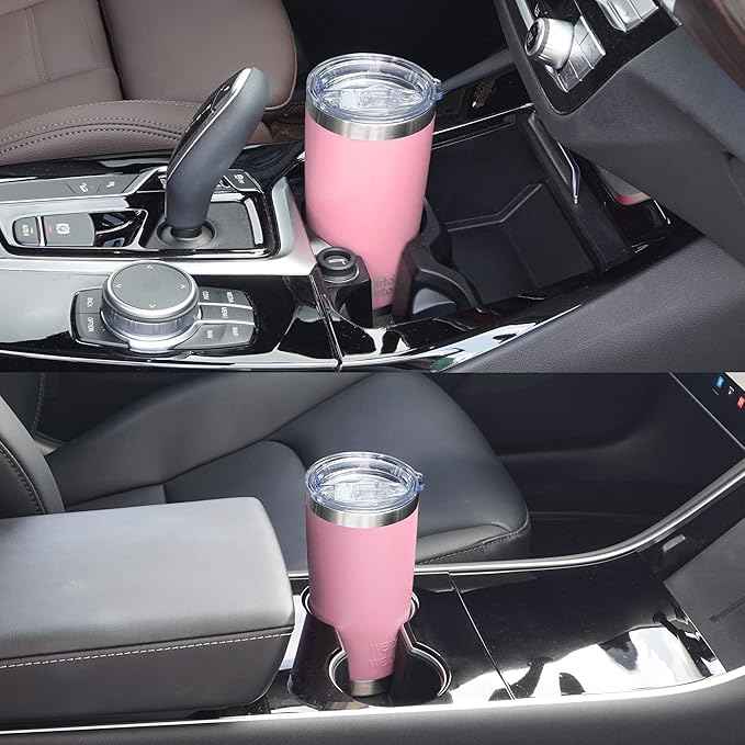 WETOWETO 20oz Tumbler, Stainless Steel Vacuum Insulated Water Coffee Tumbler Cup, Double Wall Powder Coated Spill-Proof Travel Mug Thermal Cup for Home Outdoor (Ice Pink, 1 Pack)