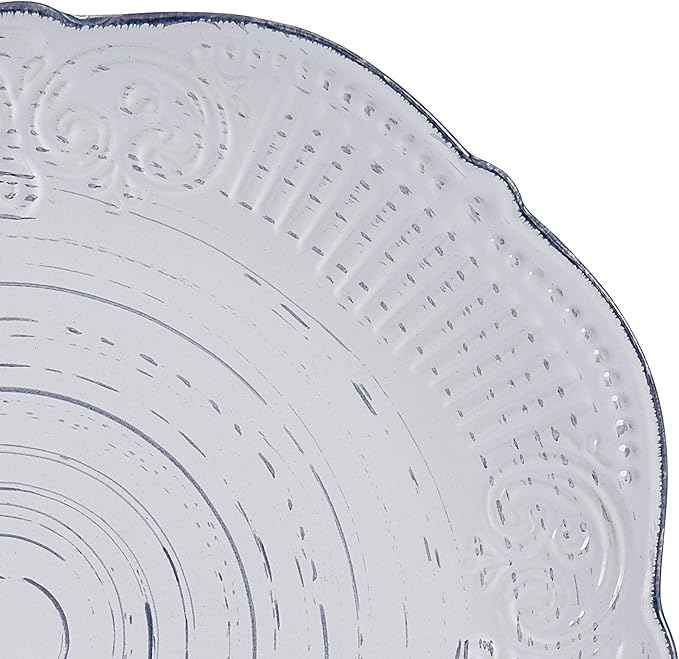 Pfaltzgraff Isabella 16-Piece Stoneware Dinnerware Set, Service for 4 - Handpainted Unique Glazed Finish - Includes Dinner Plates, Salad Plates, Bowls, Mugs - Dishwasher & Microwave Safe (Gray)
