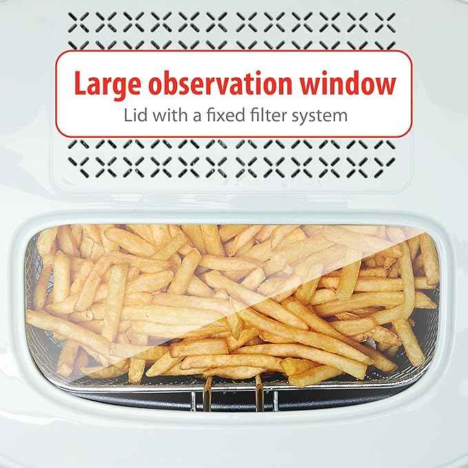 Alpina Deep Fryer, Deep Fryer, 1800 Watt, 2.5 L, All 190 °C, White