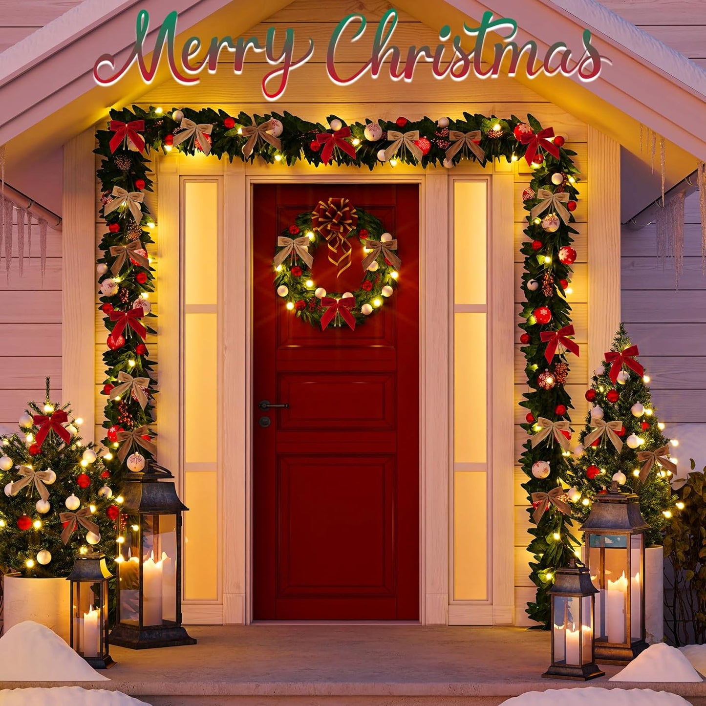 Camel Velvet Bows for Christmas Tree Decorations, 24 Pcs Premium Velvet Ribbon Bows, Christmas Tree Ornaments for Xmas Wreaths, Gift Toppers & Holiday Home Decor(1" Width, 3.5x3.5 Inch)