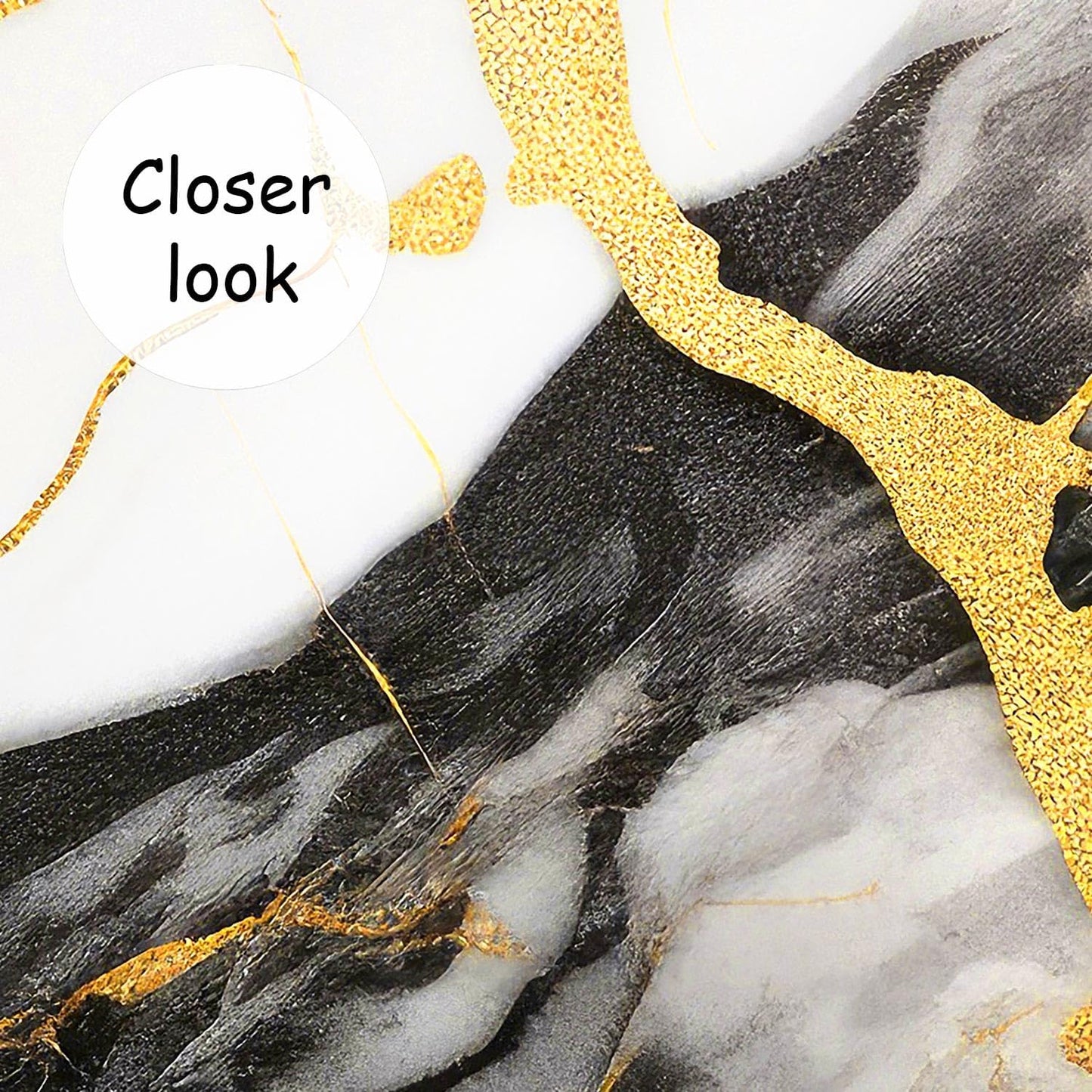 AFZEVEB-Black and Gold Marble Wallpaper Wall murals for Bedroom 182"x120" (Not Peel and Stick)