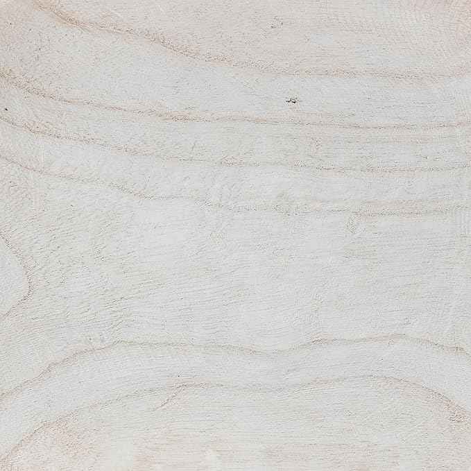 Bloomingville Hand-Carved Paulownia Wood Bowl with Whitewashed Finish