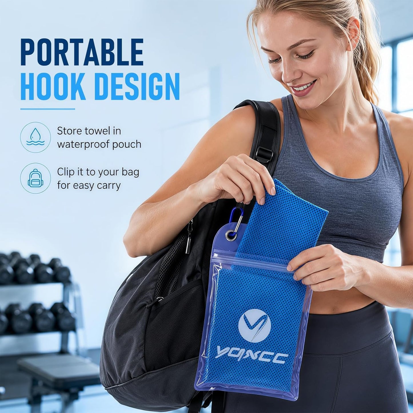 YQXCC Cooling Towels | 4 Pack 40"x12" | Cool Cold for Neck | Microfiber Soft Breathable Chilly | for Yoga, Golf, Gym, Camping, Running, Workout & More Activities