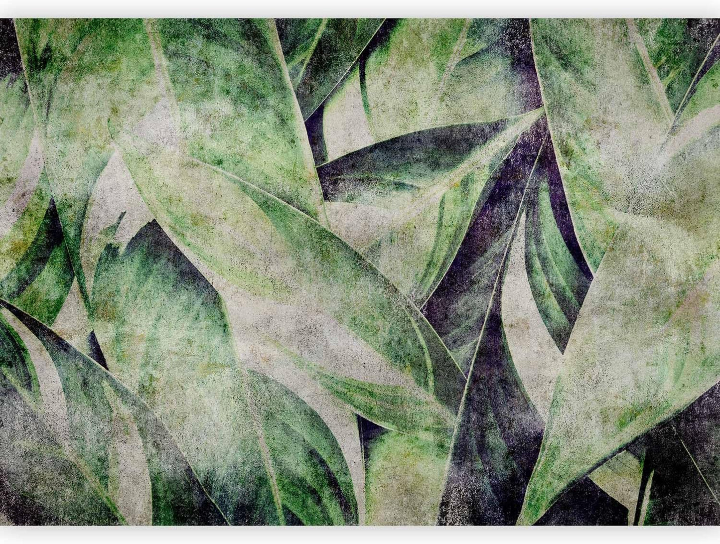artgeist Wall Mural Tropical Leaves 177x124 in - XXL Non-Woven Wallpaper Fleece Wall Decor Photo Print Picture Image Design Jungle Nature Botanical b-C-0844-a-a
