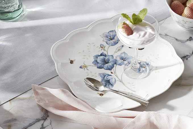 Lenox 894309 Butterfly Meadow Square 4-Piece Dinner Plates