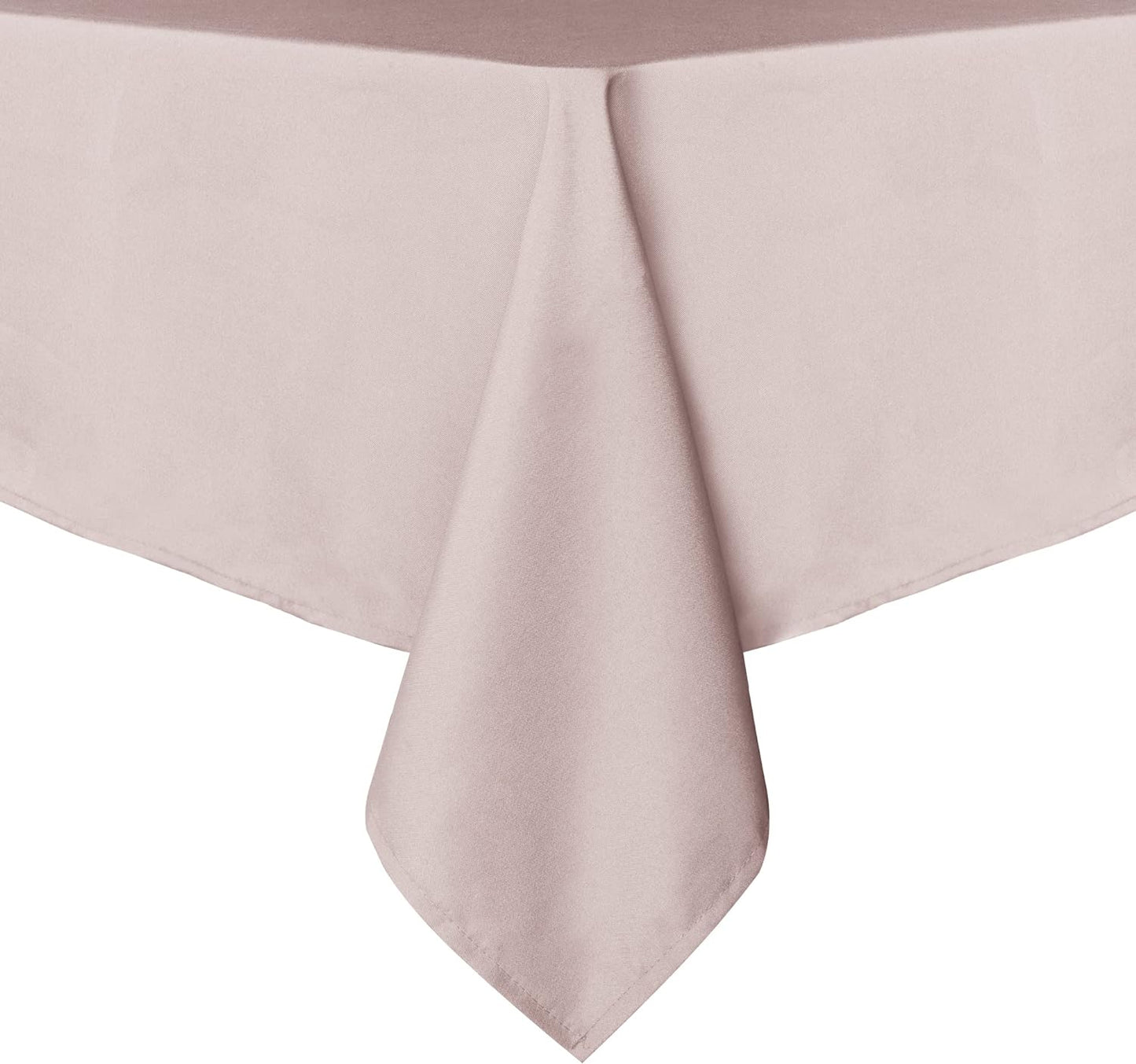 sancua Square Tablecloth - 60 x 60 Inch - Stain and Wrinkle Resistant Washable Polyester Table Cloth, Decorative Fabric Table Cover for Dining Tables, Buffet Parties and Camping, Blush