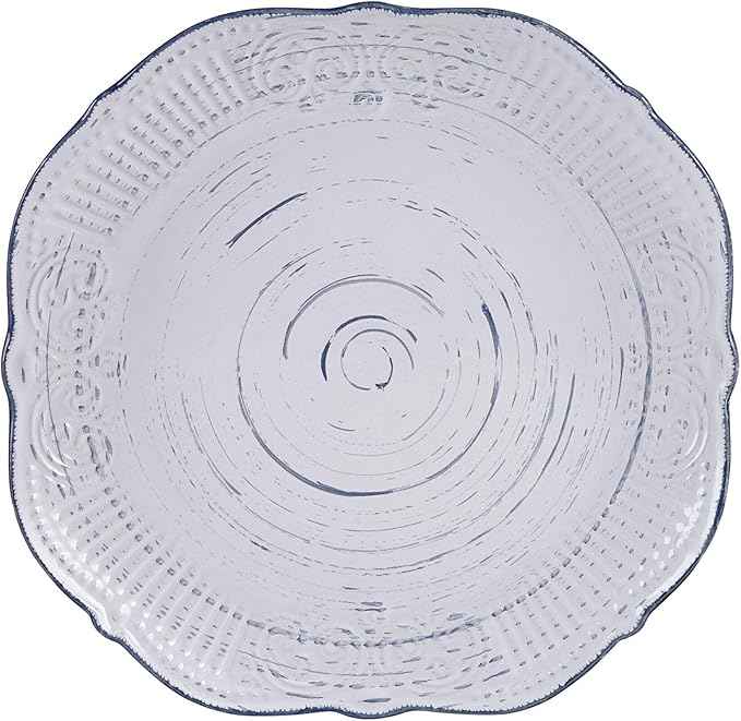 Pfaltzgraff Isabella 16-Piece Stoneware Dinnerware Set, Service for 4 - Handpainted Unique Glazed Finish - Includes Dinner Plates, Salad Plates, Bowls, Mugs - Dishwasher & Microwave Safe (Gray)