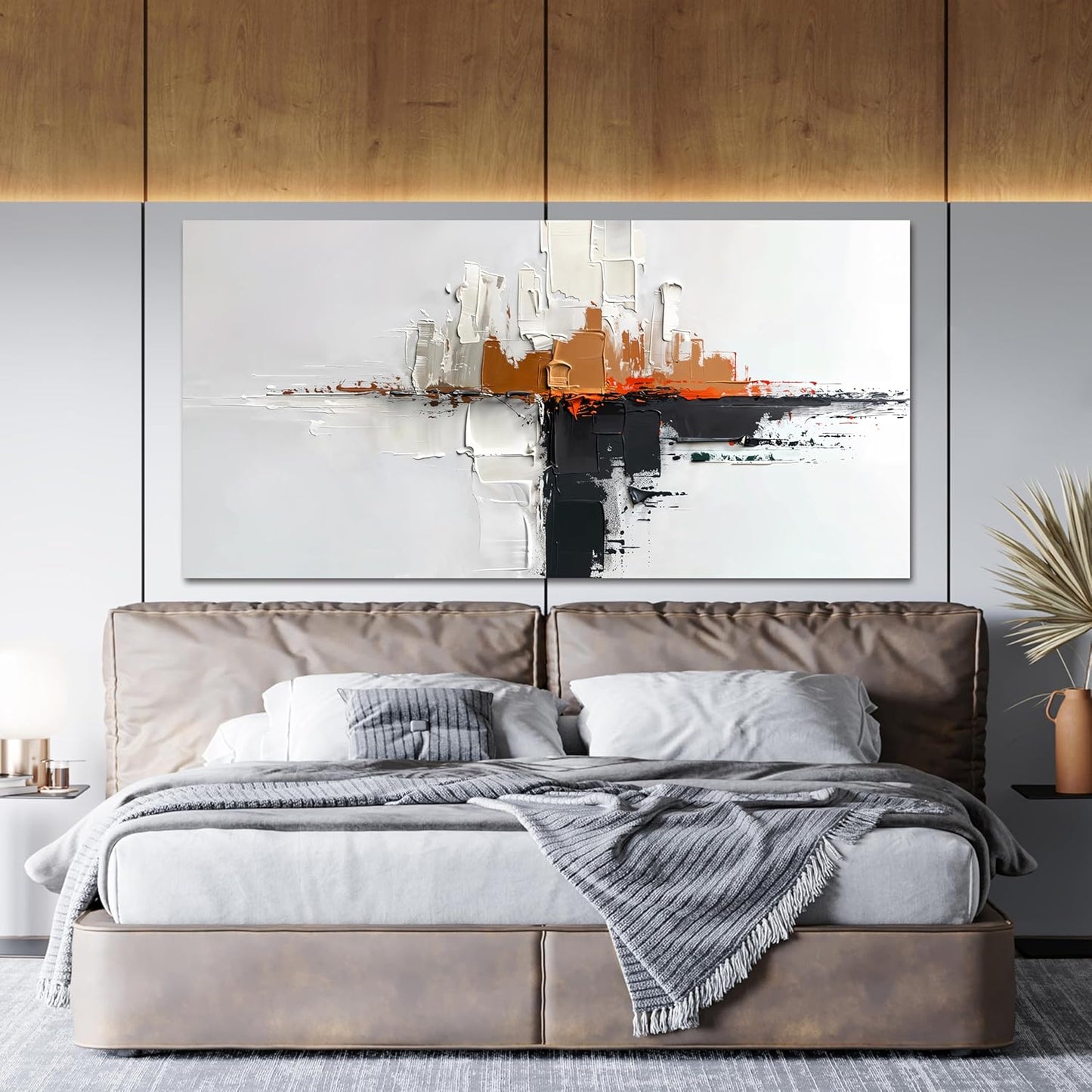 Canvas Wall Art Decor Modern Wall Art Pictures for Living Room Abstract Canvas Art Wall Decor Minimalist Black and White Wall Art Prints Artwork for Walls Office Room HomeDecor Aesthetic 20" X 40"