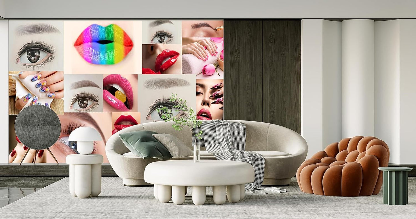 Beauty Salon Nail Enhancement Lipstick Eyelashes Wall Mural Wallpaper 178" x 117"