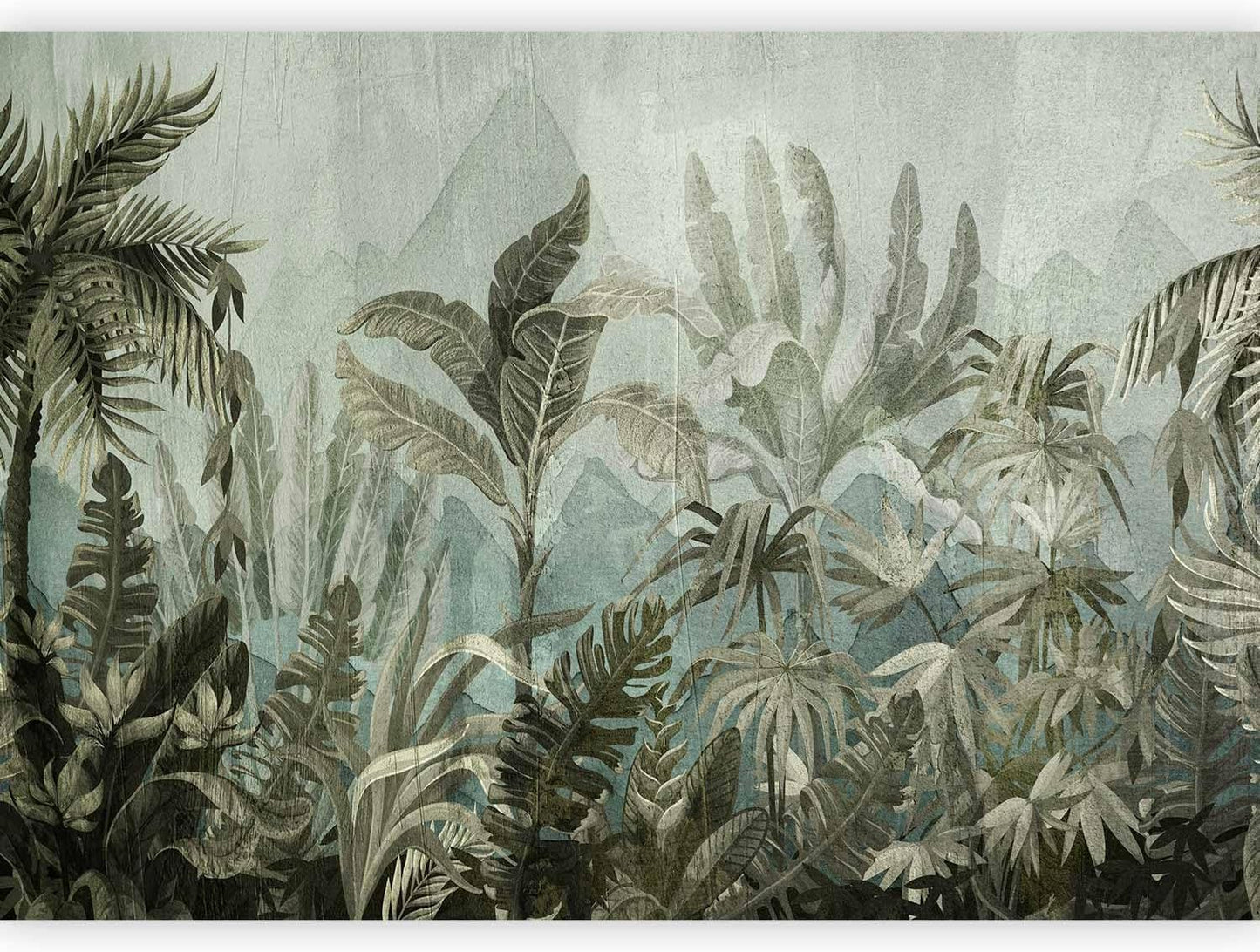 artgeist Premium Wall Mural Leaves 79x55 in - XXL Non-Woven Wallpaper Fleece Wall Decor Photo Print Picture Image Design Nature Botanical Plants Palm Abstract b-C-0854-a-a