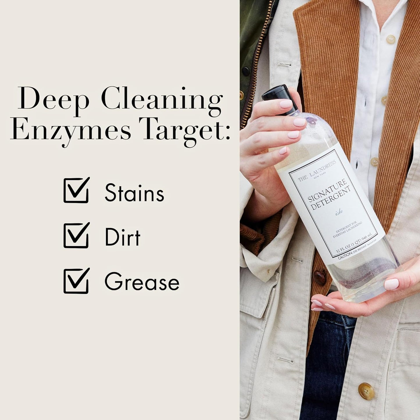 The Laundress Signature Isle Detergent, Coastal Inspired Scent, Concentrated Laundry Detergent Liquid, Tough on Stains, Isle Scent, 32 oz.