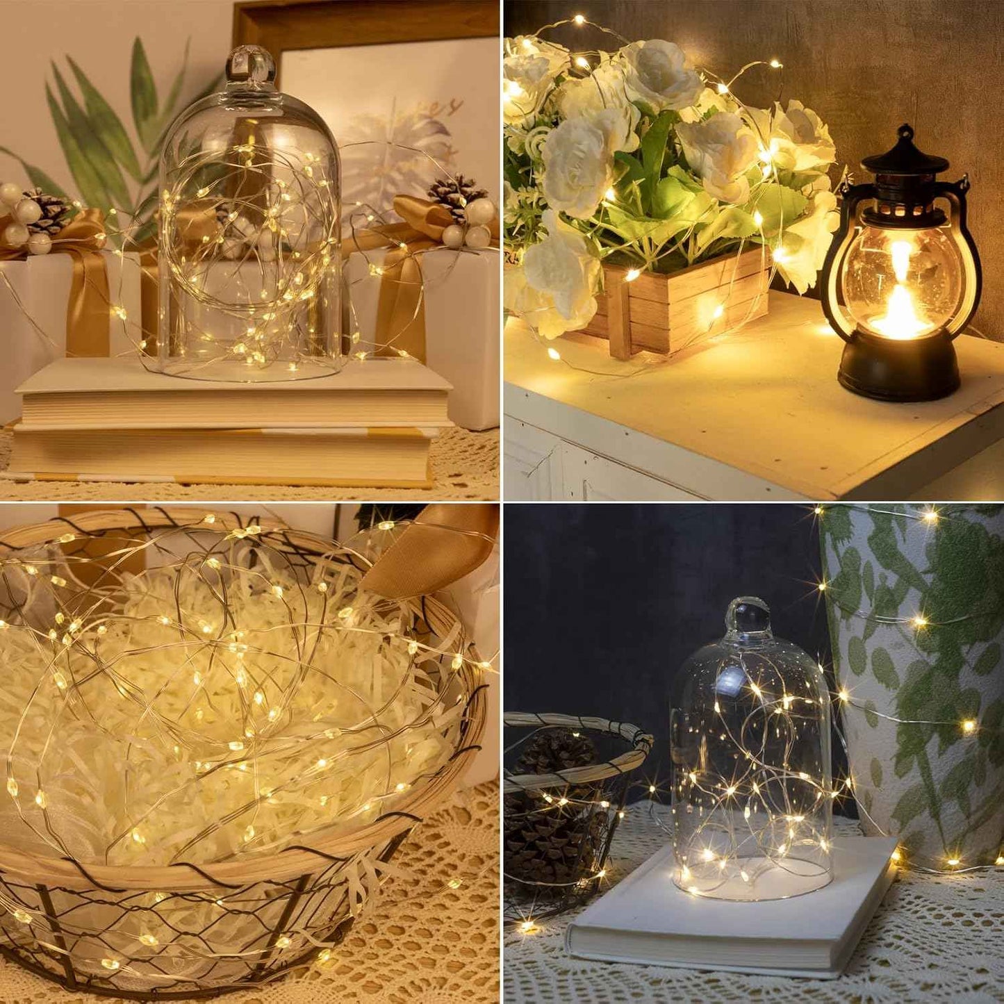 Fairy Lights Plug in,200FT 600LEDs Waterproof Led String Lights,8 Modes Remote Twinkle Light for Outdoor Indoor Christmas Wedding Birthday Garden Party Decorations,Silver Wire,Warm White