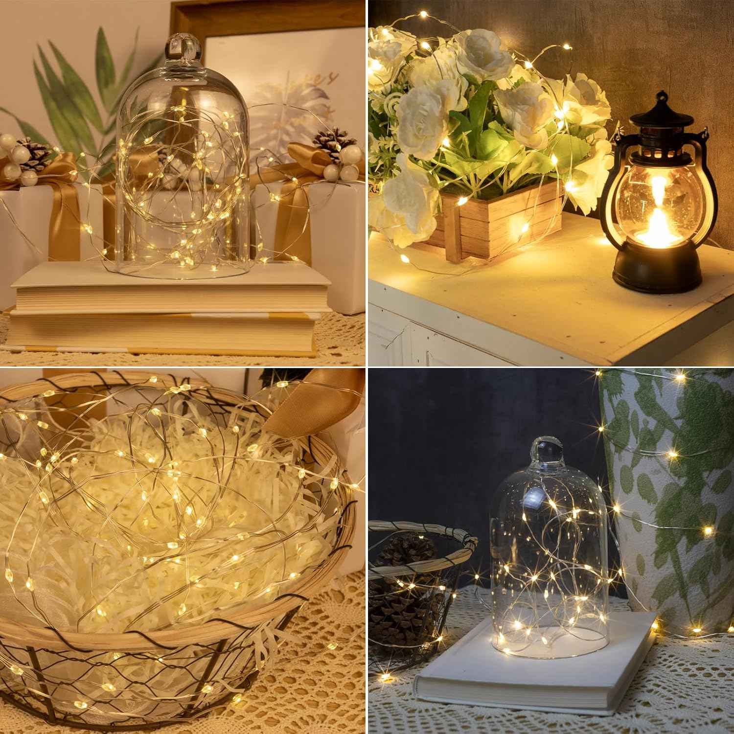 Fairy Lights Plug in,200FT 600LEDs Waterproof Led String Lights,8 Modes Remote Twinkle Light for Outdoor Indoor Christmas Wedding Birthday Garden Party Decorations,Silver Wire,Warm White