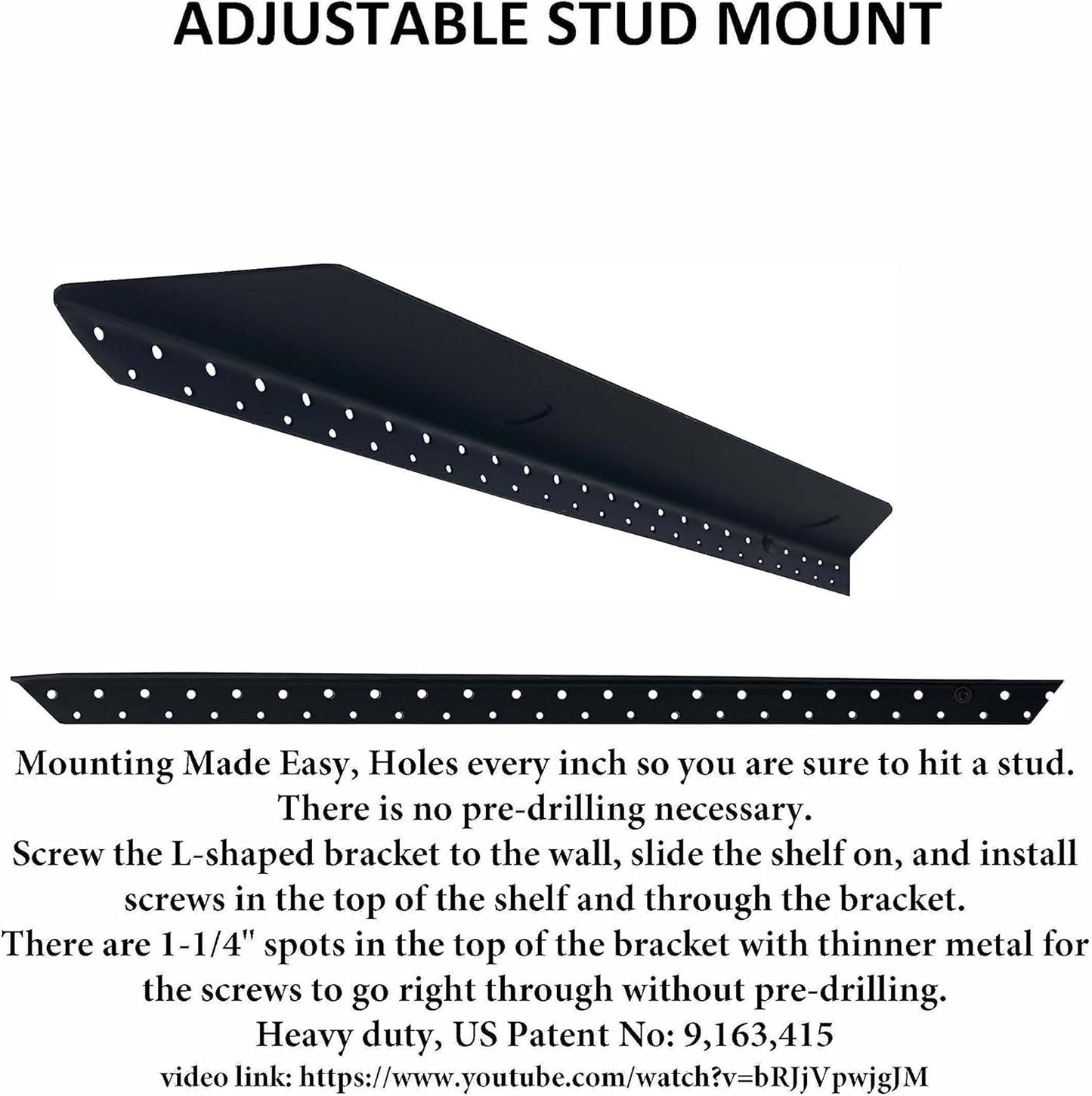 joelsantiques 18 Inch Wooden Floating Shelves for Wall - 18x6x2 in - Made of Natural Wood - Short Heavy Duty Rustic Wall Shelves for Bedroom - Perfect for Bathroom, Kitchen - Grey