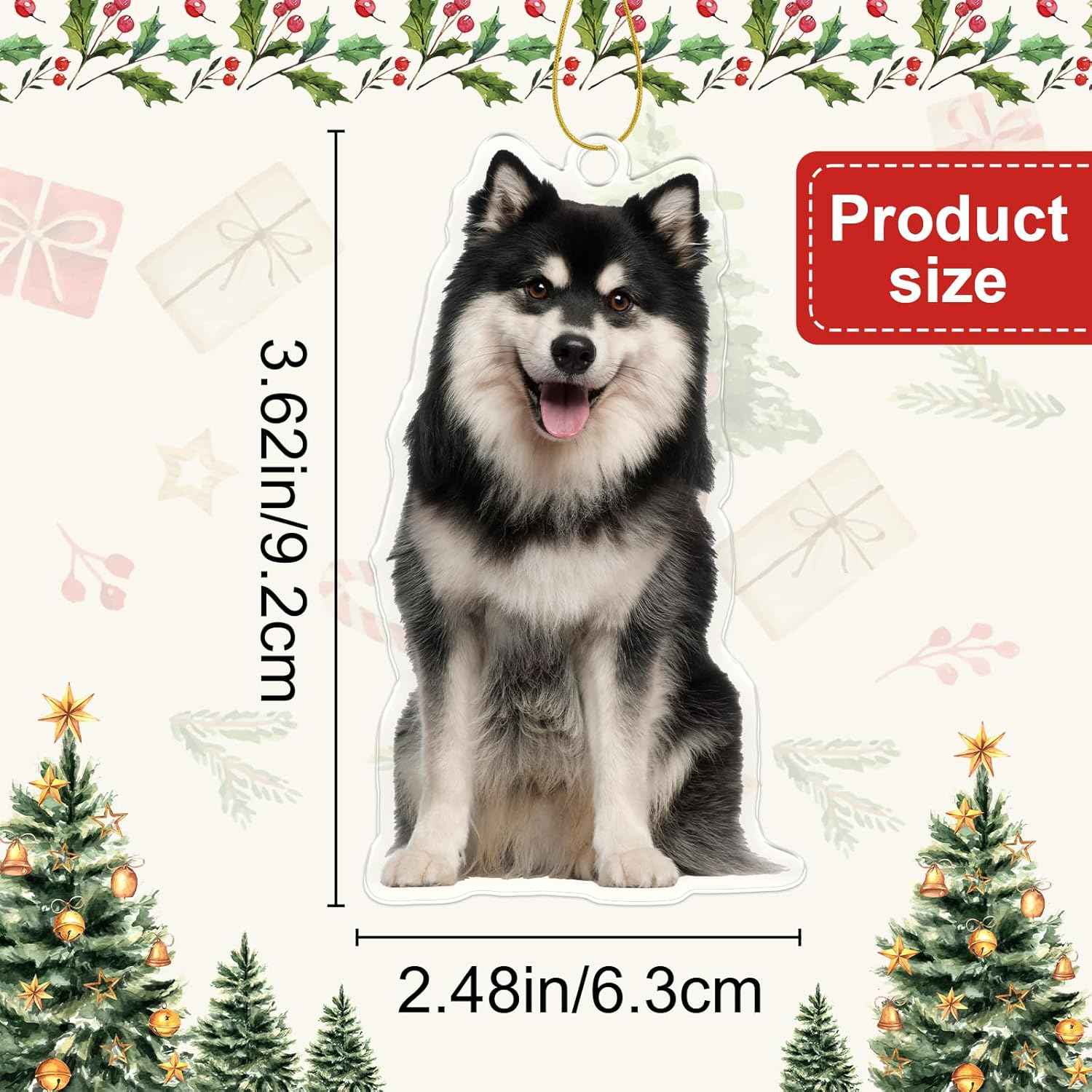 DYOART Customized Christmas Ornament 2025, Personalized Family Photo Ornaments for Christmas Tree, Acrylic Picture Ornaments Xmas Gift for Him, Husband, Friends