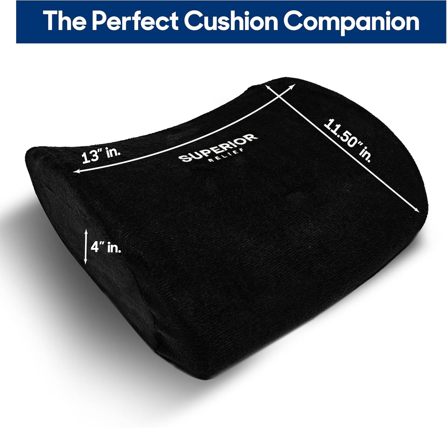 Lumbar Support Pillow with Cooling Gel Ergonomic Back Cushion for Office Chair, Car Seat & Gaming Chair Spine & Posture Support Cushion for Lower Back Pain Relief and Comfort