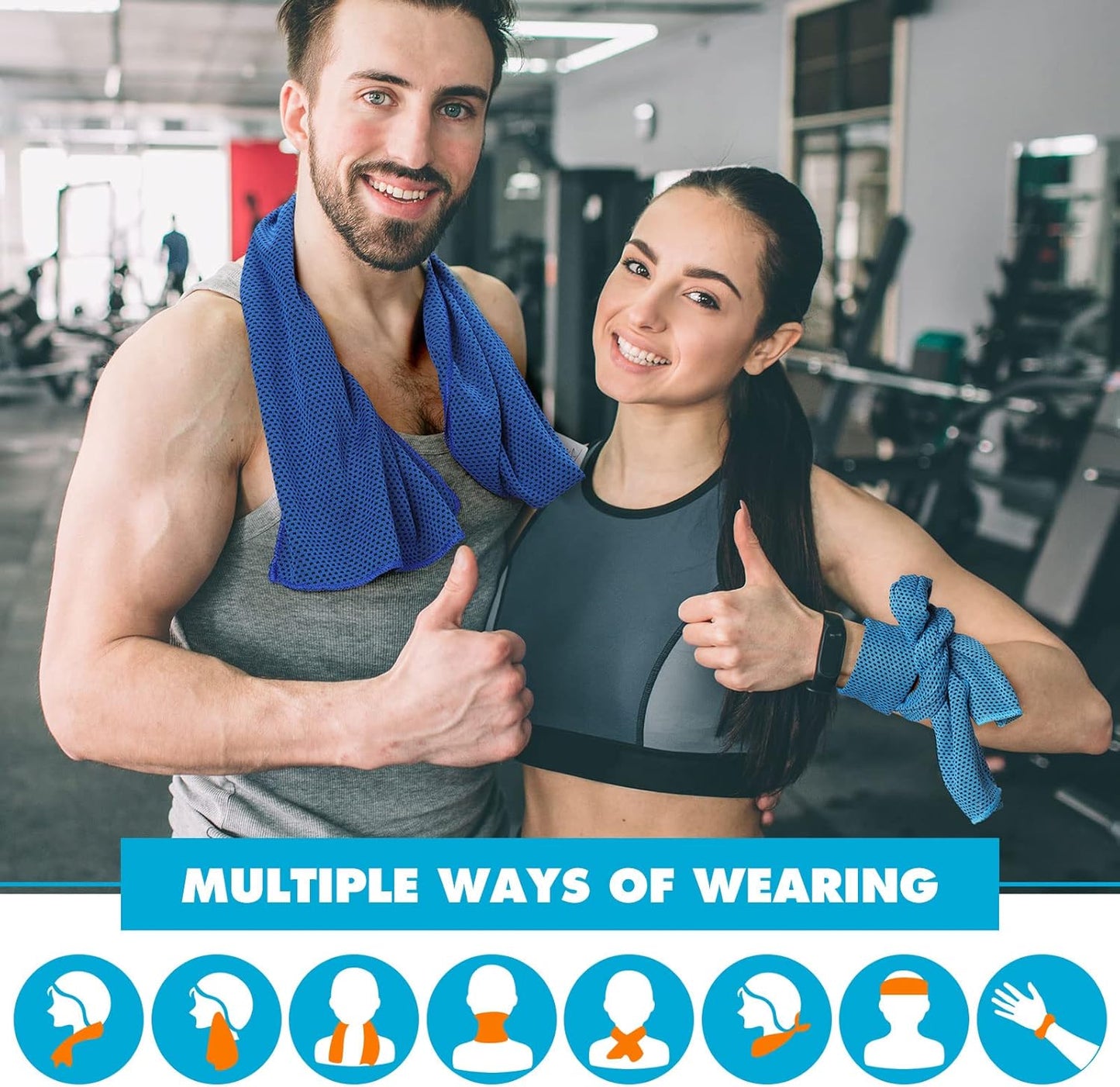 Honoson 20 Packs Cooling Towel Ice Towel Microfiber Sports Towel Breathable Chilly Towel with Bag Wet Towel for Neck Men Women Stay Cool Yoga Gym Golf Workout Travel Camping Beach Accessories