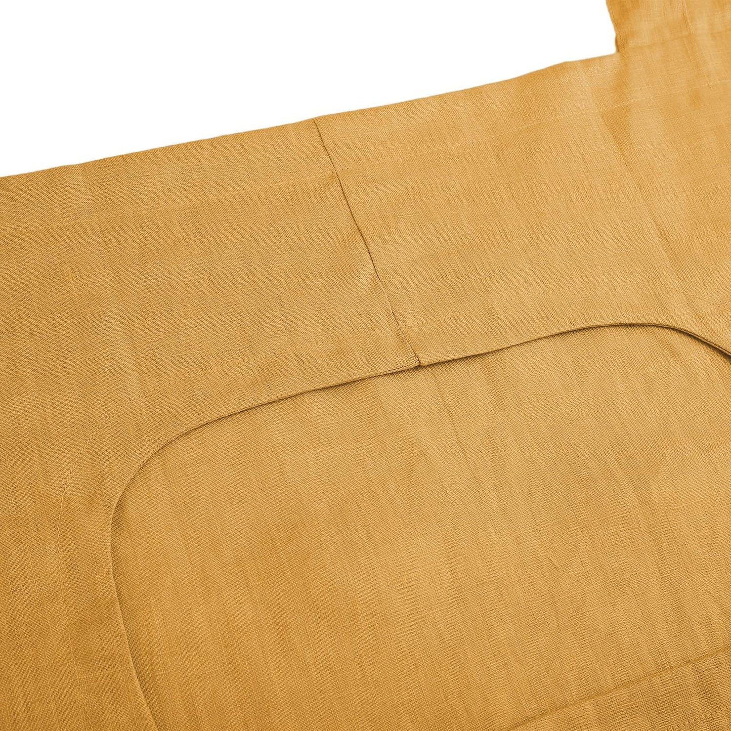 Amazhiyu 100% Linen Door Hanging Laundry Hamper Bag, 19x27 Inches Yellow