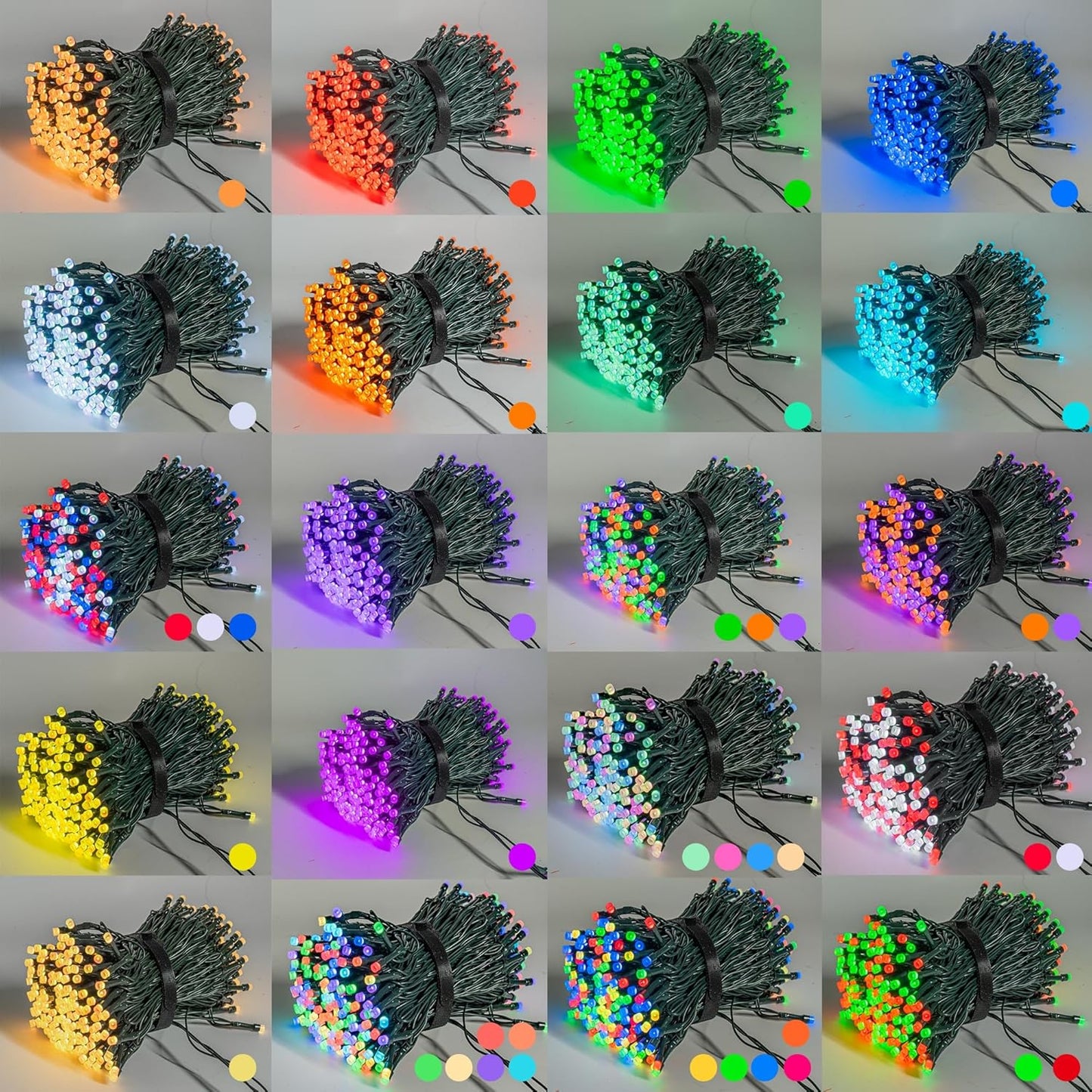 Dazzle Bright Smart Halloween String Lights, 98FT 300 LED RGB Color Changing String Lights with Remote & App Controlled, Christmas Decorations for Indoor Outdoor Holiday Xmas Tree Party Decor