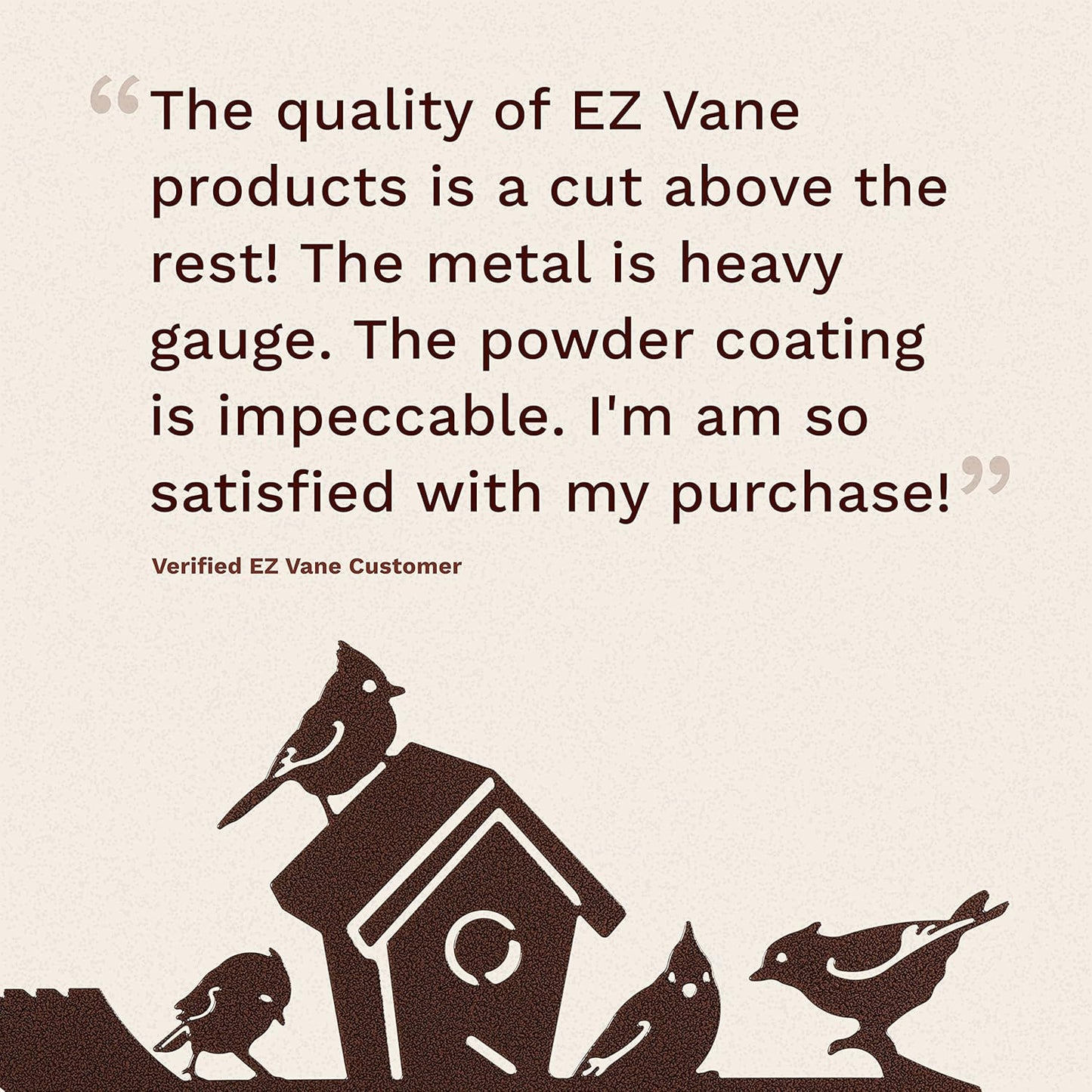 EZ Vane Birdhouse Weathervane — Post Mount, Wind Cups, Antique Copper Finish, Steel with Durable Triple Powder Coating, Handcrafted in USA