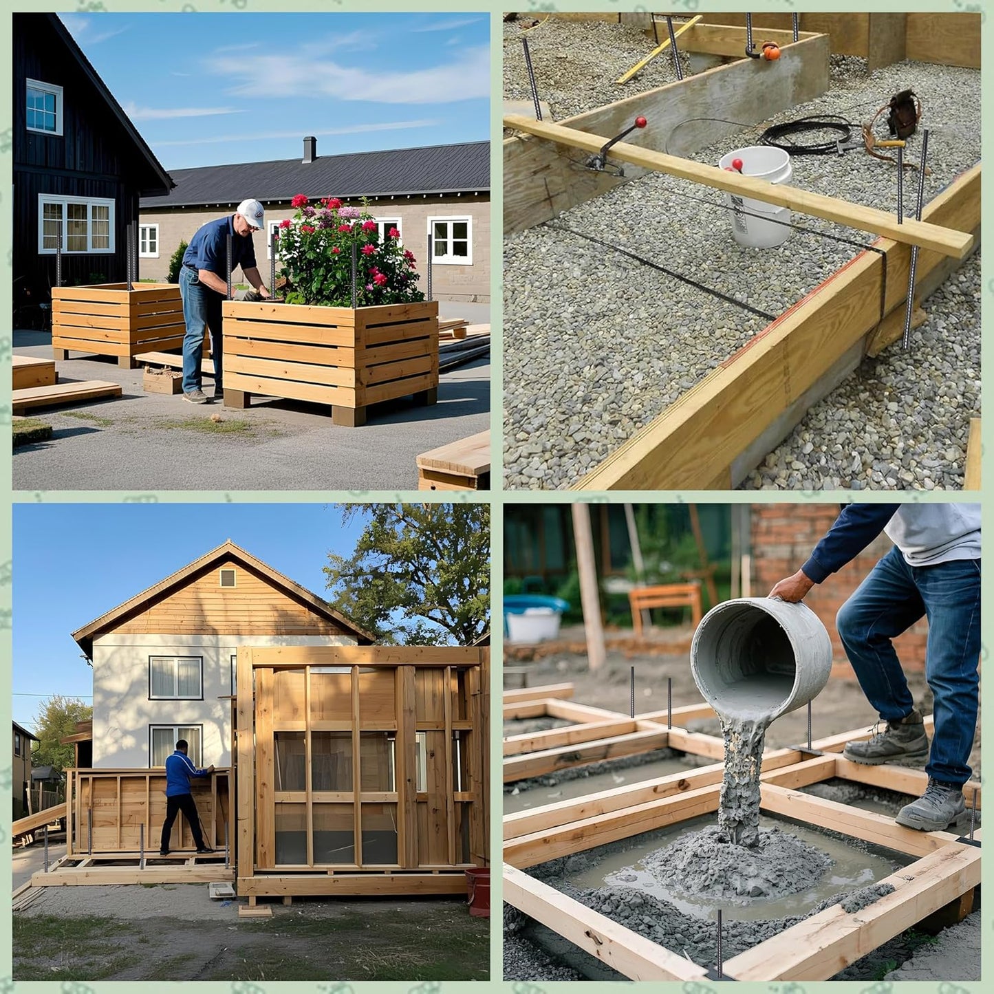 VVOKGO Rebar Stakes 16 Inches Ground Concrete Form Stakes (12pcs), Straight Metal Spikes Heavy Duty with Chisel Point End, 5/16" Diameter Steel Anchors for Fence, Concrete Timber, Garden Plants, Black