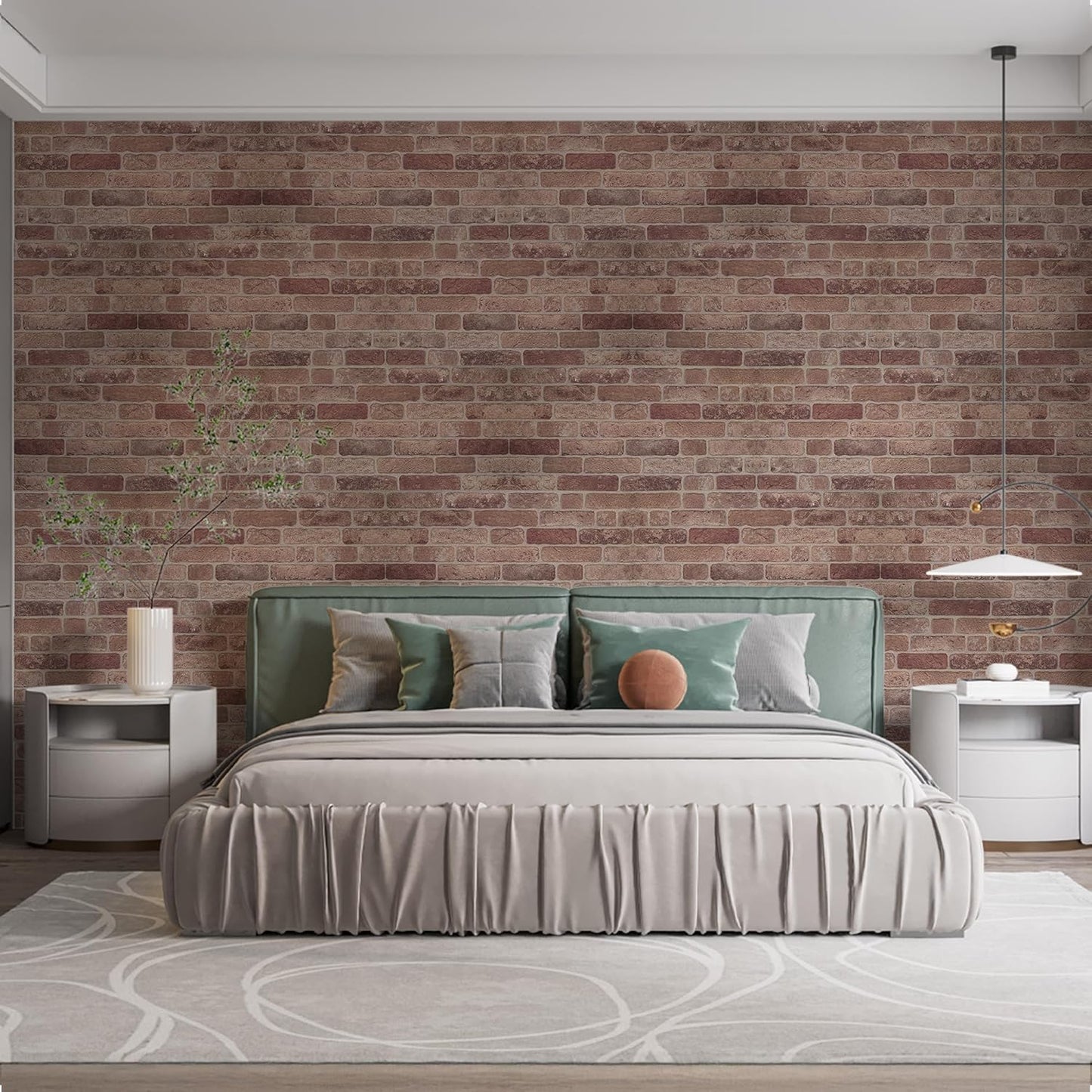 ZODEKOR 3D Wall Panels Brick Effect - Cladding, Stone Look, Styrofoam Facing for Living Room, Kitchen, Bathroom, Balcony, Bedroom, Back of Counter | Farmhouse Style (3 x Panels) - Covers 53 sq ft