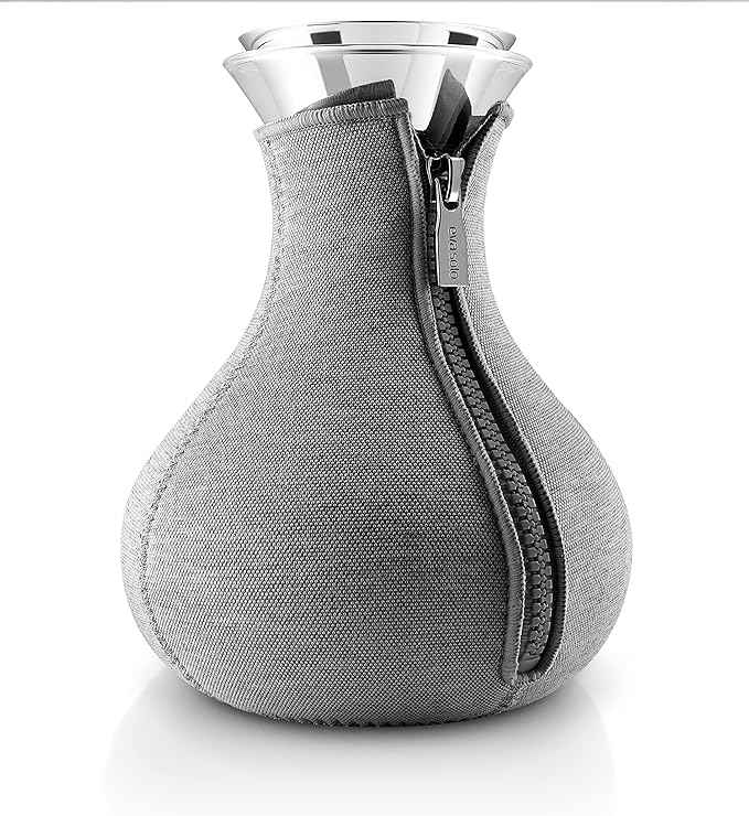 EVA SOLO | Tea-maker 1.0l | Drip-free Borosilicate Glass with Insulating Neoprene Cover | Danish Design, Functionality & Quality | Dark Grey