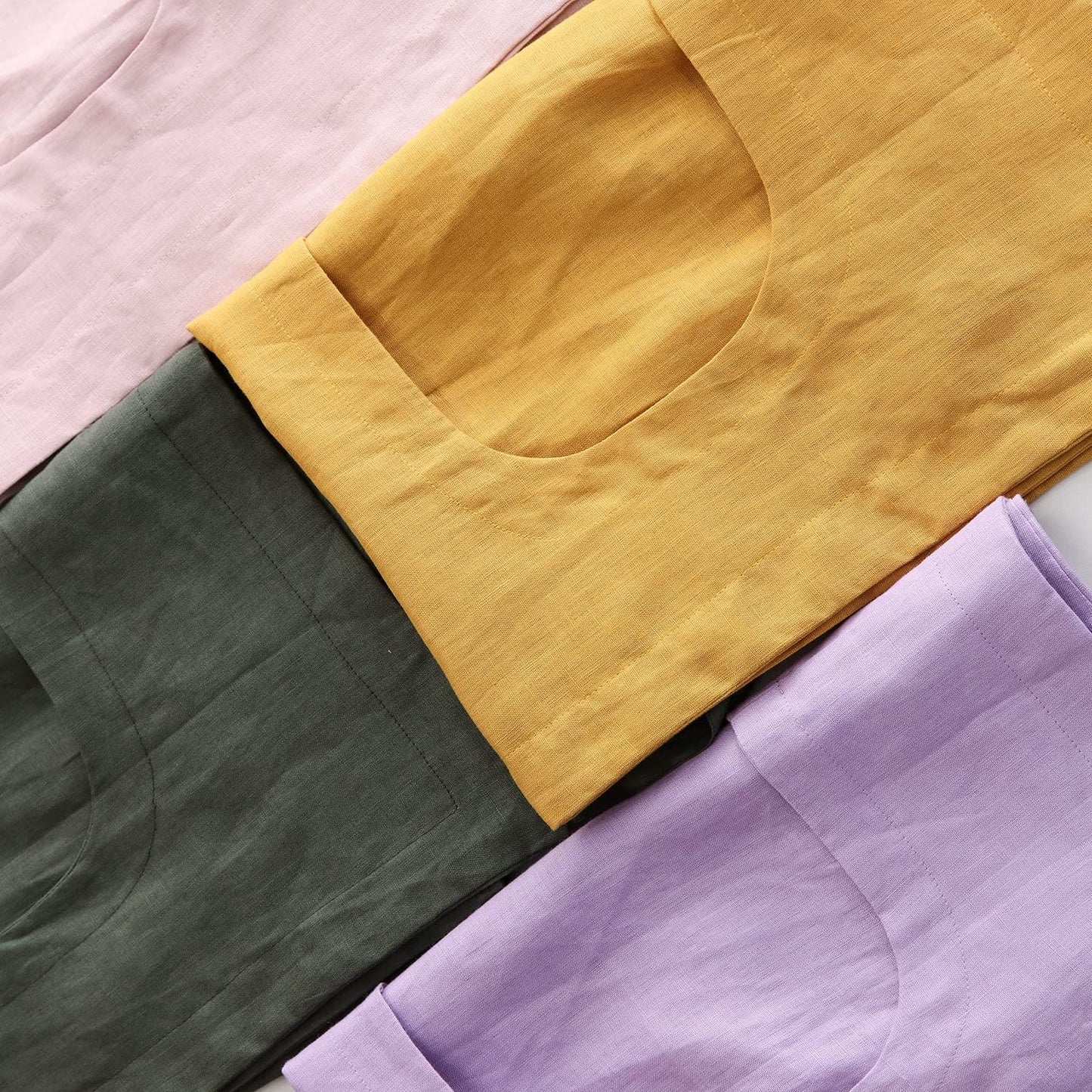 Amazhiyu 100% Linen Door Hanging Laundry Hamper Bag, 19x27 Inches (Black)