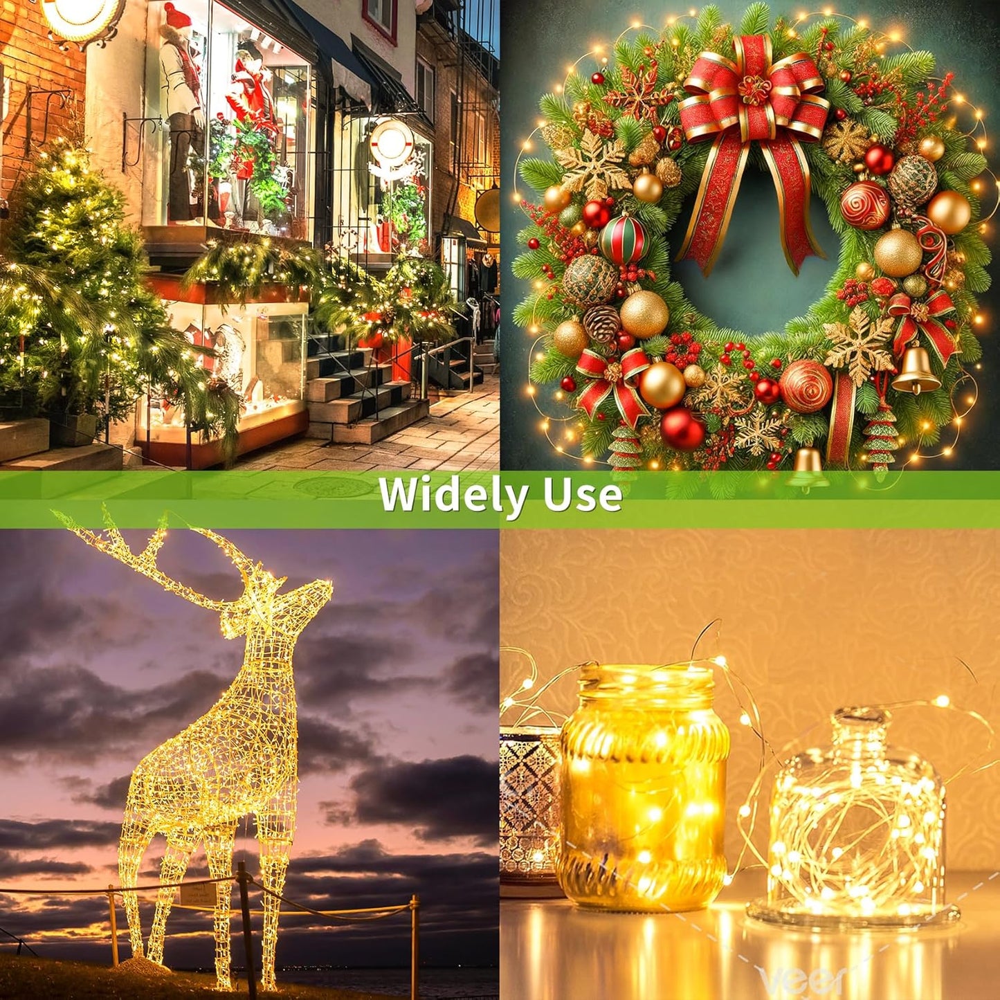 ALENEY Solar String Lights Outdoor, 99 Feet 300 LEDs 8 Modes Solar Fairy Lights for Outside, Waterproof Outdoor Light for Patio Yard Christmas Tree Halloween Wedding Party Decorations, Warm White