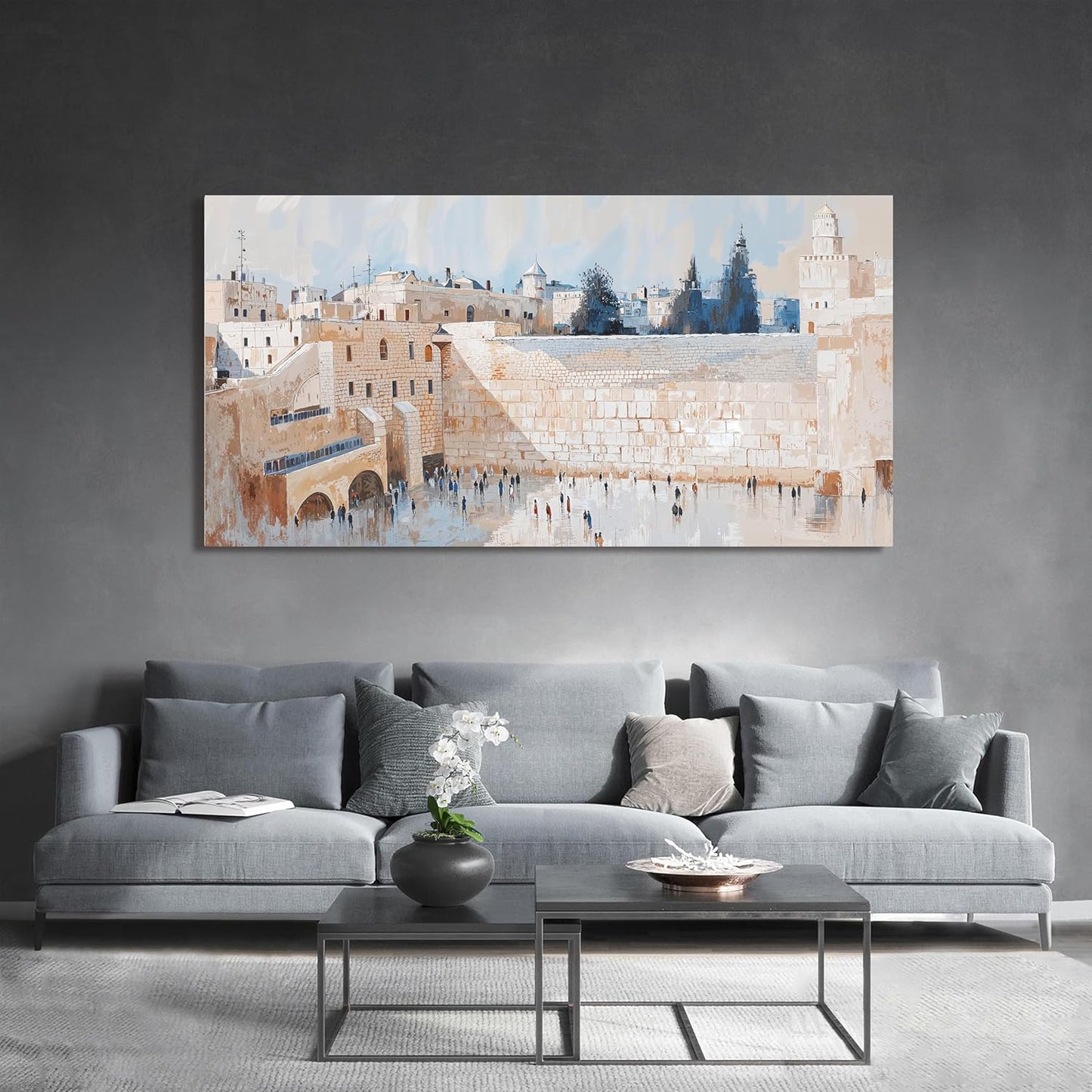 Canvas Wall Art Decor Pictures Beige Large Wall Art Decorations For Living Room Vintage Canvas Oversized Wall Art Decor Artwork For Walls Prints Pictures For Bedroom Office Wall Decor 29" X 58"