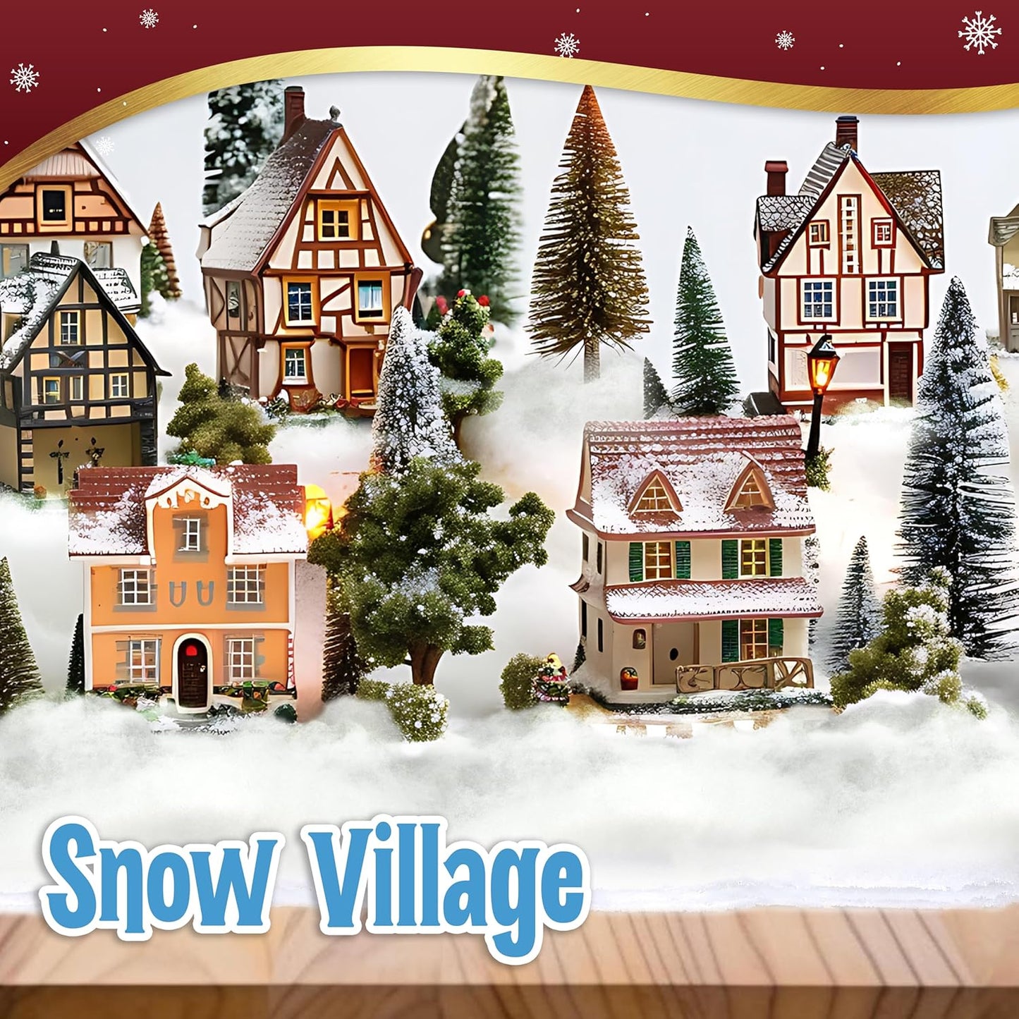 stargo 3 Pack Fake Snow Blanket Roll for Christmas Village Displays, Christmas Tree Deocration - Thick White Soft Fluffy Faux Snow Backdrop Artificial Snow Blanket Cover (Each Roll 2.6 x 7.8ft)